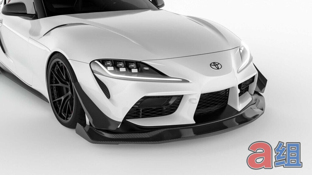Group A Toyota GR Supra A90 Time Attack Front Lip - Pre-Preg Dry Carbon (2020+) - photo 4