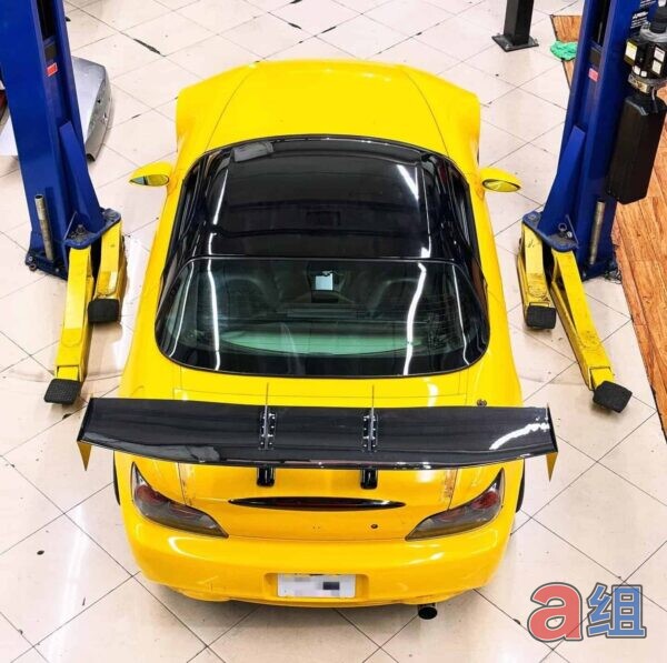 Group A Honda S2000 Gear 7 1700mm Swan Neck GT Wing - Pre-Preg Dry Carbon (2000-2009)