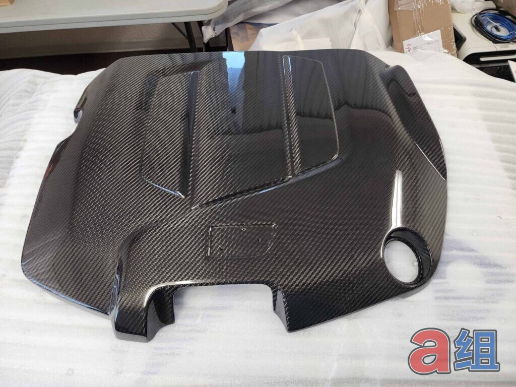 Group A Lexus IS-F Engine Cover - Pre-Preg Dry Carbon (2008-2014) - photo 2