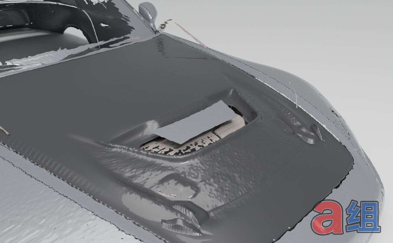 S2000 hood design round 2, shorter vent with rounded duct