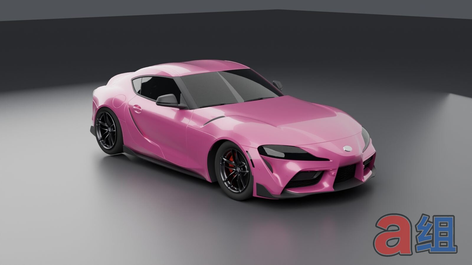 Stock Supra from the same angle